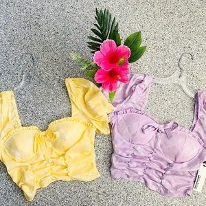 Yellow & Purple Tops ✨